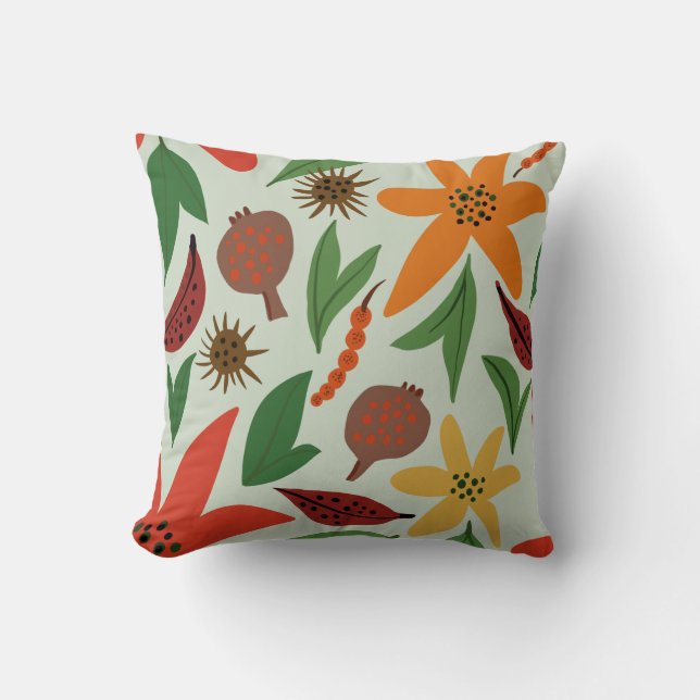 Exotic flowers cushion (Front)