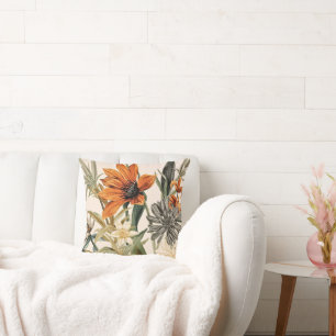 Exotic Flowers for Seasonal Home Decor Cushion