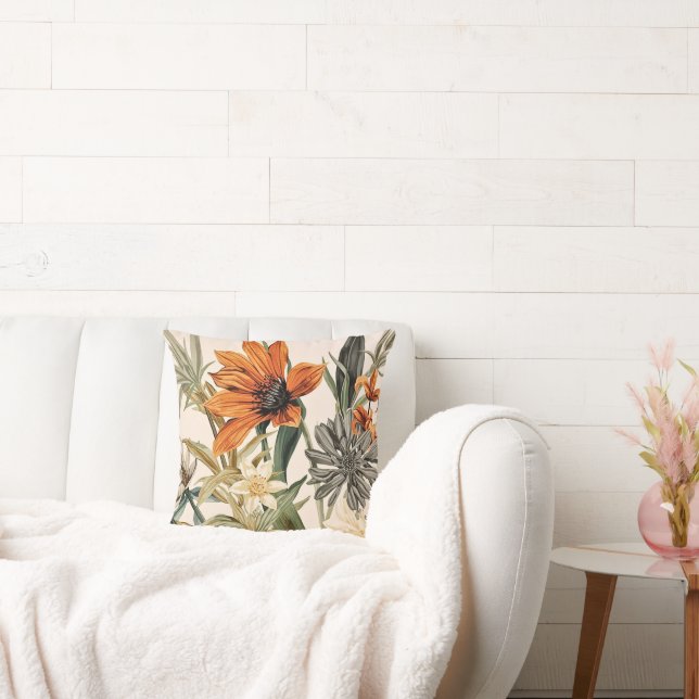 Exotic Flowers for Seasonal Home Decor Cushion (Couch)