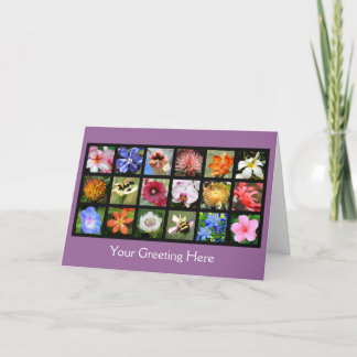 Exotic Flowers from Around the World Card