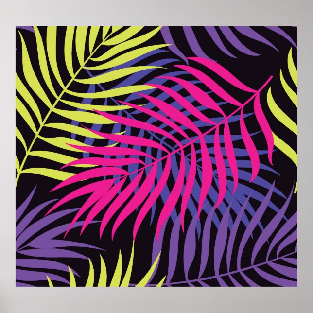 Exotic Flowers: Jungle Pattern Escape Poster (Front)