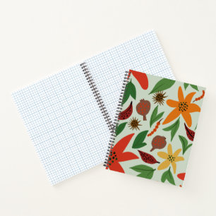 Exotic flowers notebook