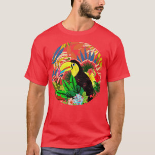 Exotic Flowers Ornithologist Bird Watcher Exotic B T-Shirt
