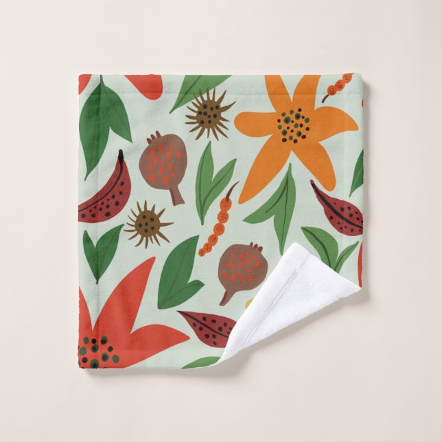 Exotic flowers wash cloth (Wash Cloth)