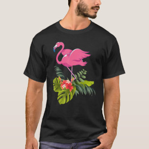 Exotic Flowers Zoo Animal Bird Lover Tropical Flam T-Shirt