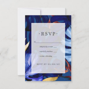 Exotic Forest Wedding RSVP Card