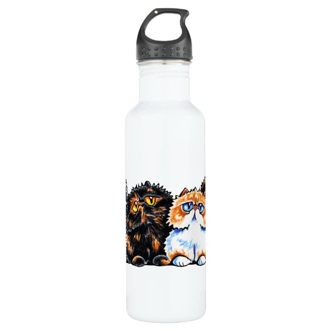 Exotic Foursome Cats 710 Ml Water Bottle (Front)