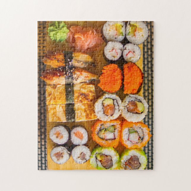 Exotic Fresh Sushi Plate Jigsaw Puzzle (Vertical)