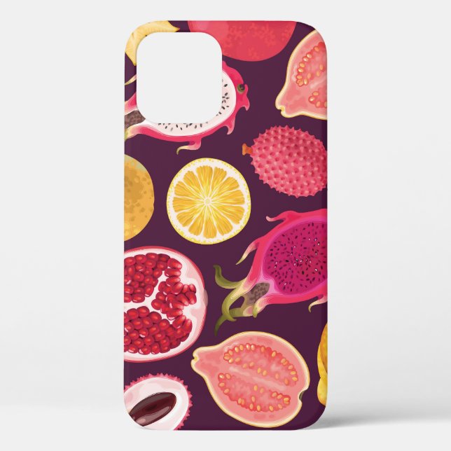 Exotic fruit: colourful seamless pattern Case-Mate iPhone case (Back)