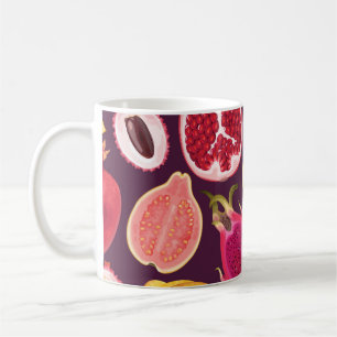 Exotic fruit: colourful seamless pattern coffee mug