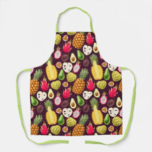 Exotic Fruit Pattern Apron