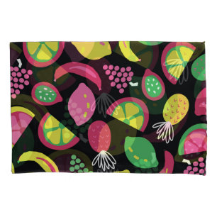 Exotic Fruits: Colourful Seamless Pattern Pillowcase