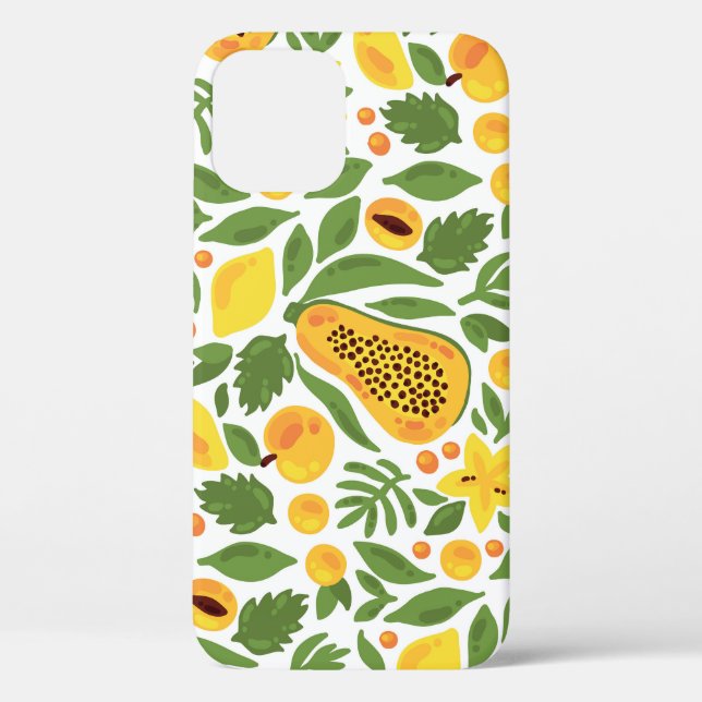 Exotic Fruits Ensemble: Papaya, Lemon, Mango Case-Mate iPhone Case (Back)
