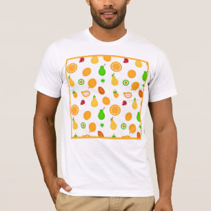 Exotic Fruits Pattern Design T-Shirt