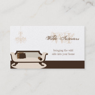 Exotic Giraffe Interior Design : Business Cards