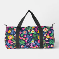 Exotic Hand Painted Floral Pattern
