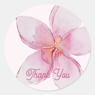Exotic Hawaiian Flower   Thank You Sticker