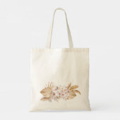 Exotic Hawaiian Orchid Watercolor Flower Girl Tote Bag (Back)
