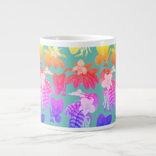Exotic house plants hawaiian pattern coffee mug