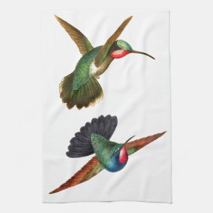 Exotic Hummingbird Bird Wildlife Kitchen Towels