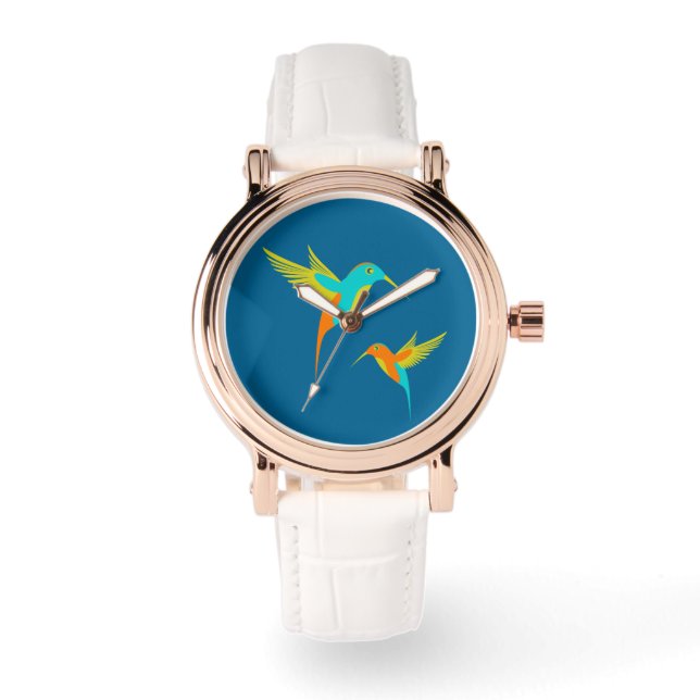 Exotic Hummingbirds Blue Watch (Front)