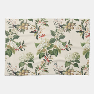Exotic Hydrangea hortensia light Tea Towel