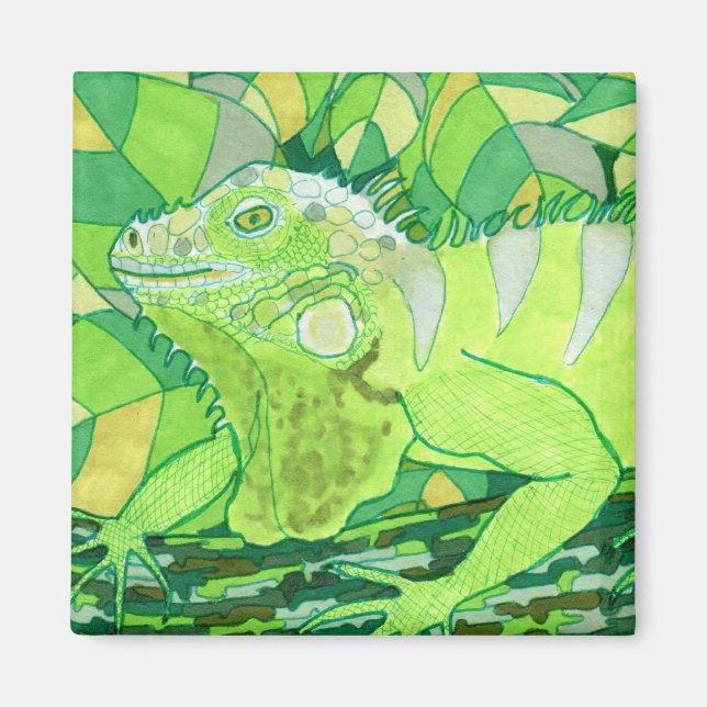 Exotic Iguana Magnet (Front)