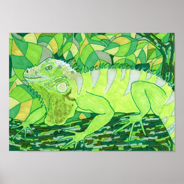 Exotic Iguana Poster (Front)
