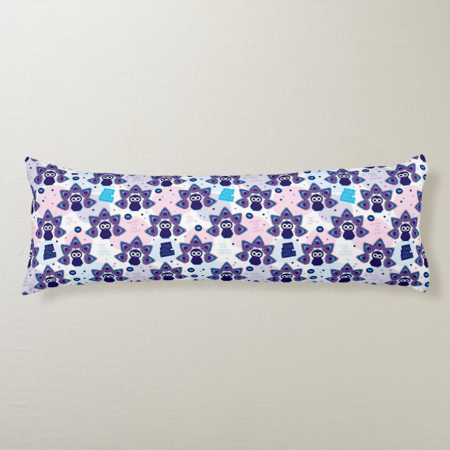 exotic india peacock pattern body cushion (Front)