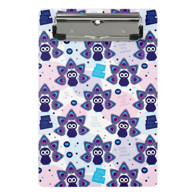 exotic india peacock pattern mini clipboard (Front)