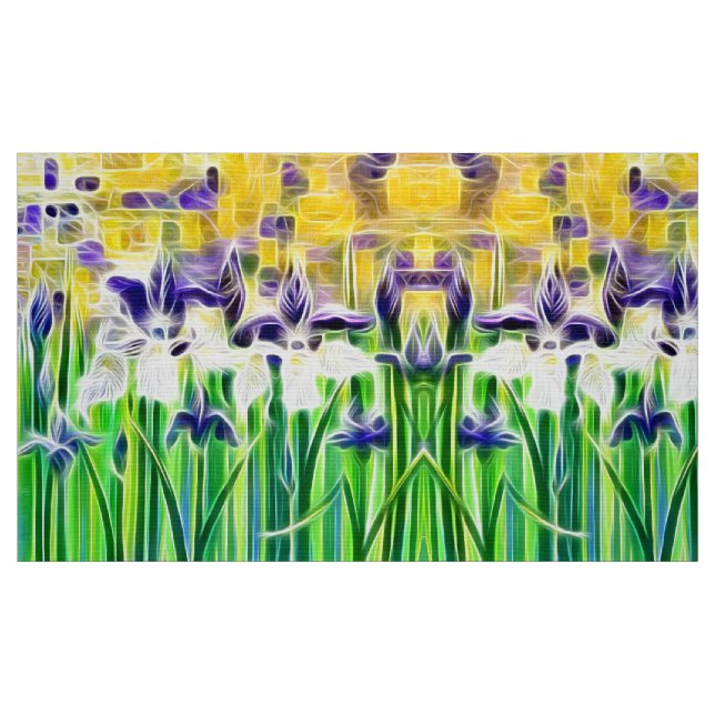 Exotic Iris’s of Summer  Fabric (Fat Quarter)
