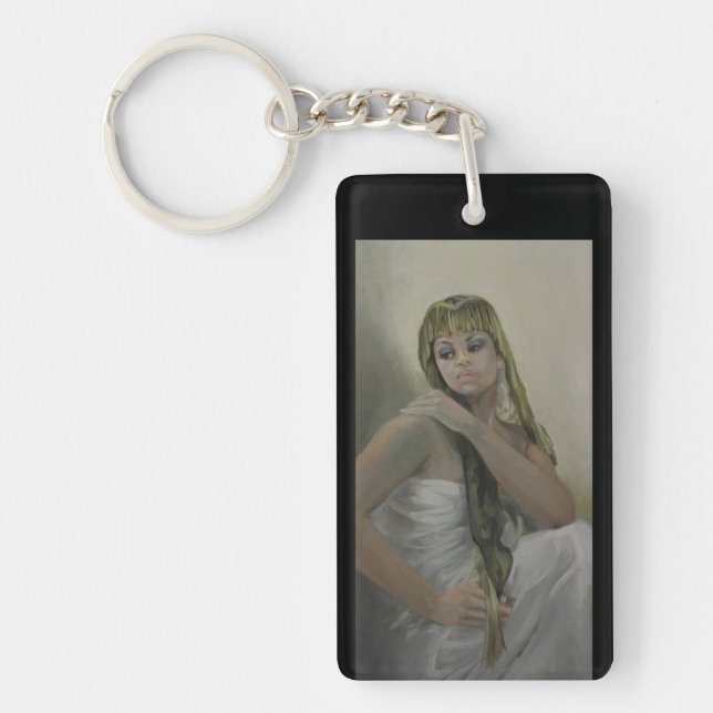 Exotic Jewel II Rectangle Keychain (Front)