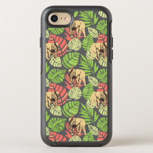 Exotic Jungle Leaves And Elephants OtterBox Symmetry iPhone 8/7 Case