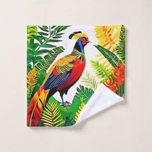 Exotic Jungle Pheasant Bath Towel Set