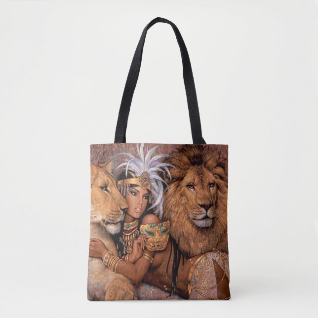 Exotic Jungle Princess Tote Bag (Front)