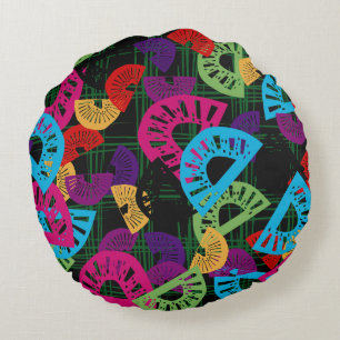 Exotic Kiwi Cocktail on Grass (Spain&New Zealand) Round Cushion