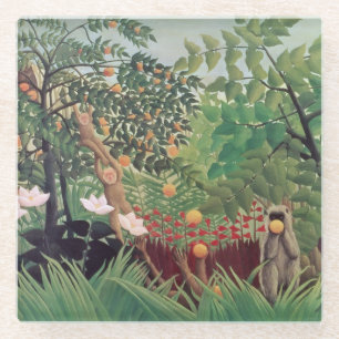 Exotic Landscape, 1910 Glass Coaster