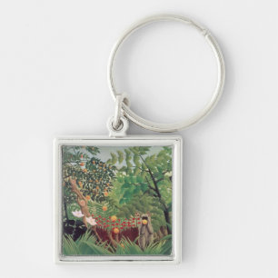 Exotic Landscape, 1910 Key Ring
