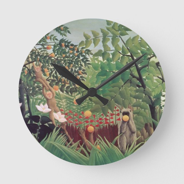 Exotic Landscape, 1910 Round Clock (Front)