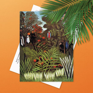 Exotic Landscape Jungle Henri Rousseau Postcard