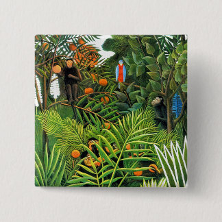 Exotic Landscape   (Paysage Exotique) 15 Cm Square Badge