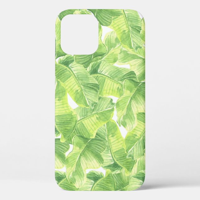 Exotic Leaves: Seamless Watercolor Case-Mate iPhone Case (Back)
