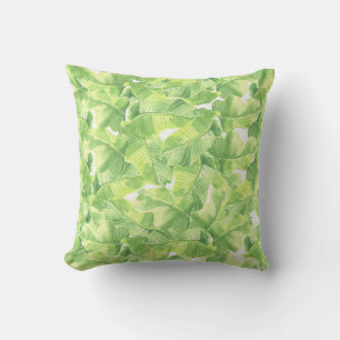 Exotic Leaves: Seamless Watercolor Cushion