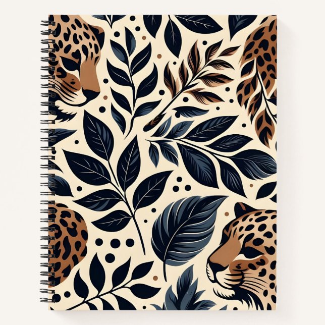 Exotic Leopard Pattern Notebook (Front)