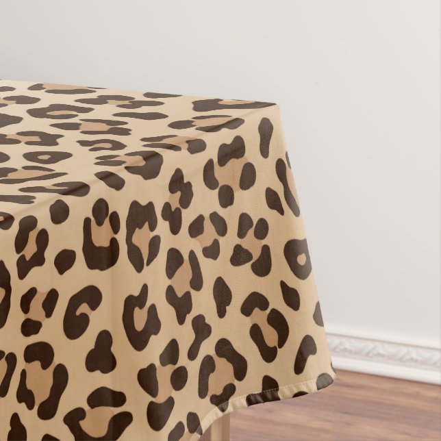 Exotic Leopard print pattern design Tablecloth (In Situ)