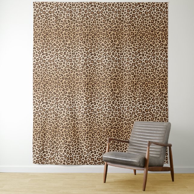 Exotic Leopard print pattern design Tapestry (In Situ)