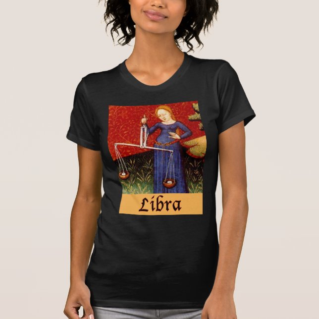 Exotic Libra Zodiac Sign T-Shirt (Front)