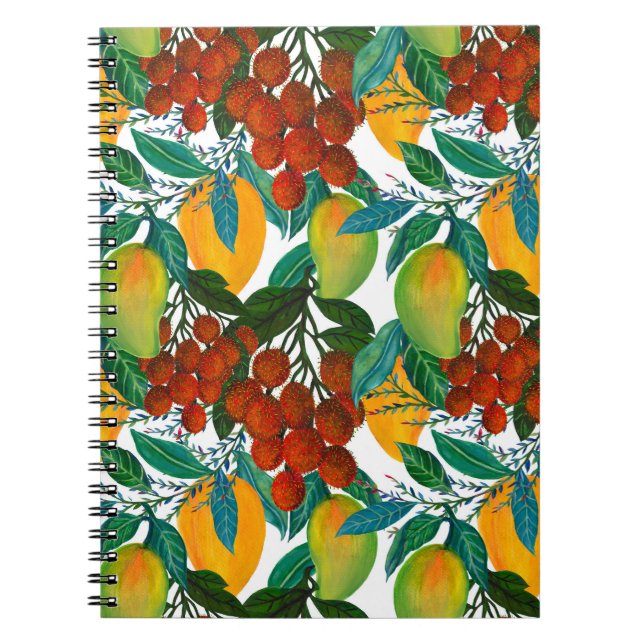 Exotic Mango: Summer Seamless Notebook (Front)
