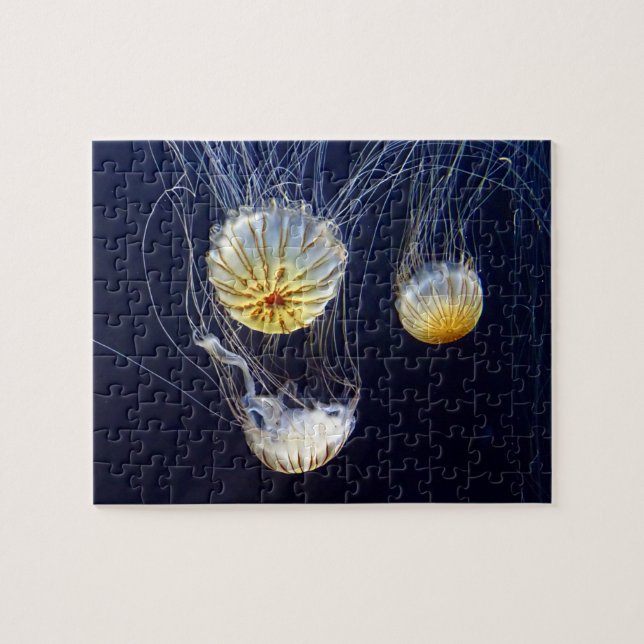 Exotic Marine Salt Water Jellyfish Jigsaw Puzzle (Horizontal)