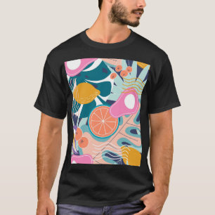 Exotic, modern jungle collage. T-Shirt
